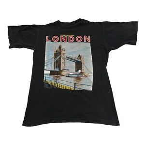 MEN’S Large T-shirt, Tower Bridge London, size large, cotton